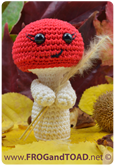 Champignon Mushroom Amigurumi Crochet - FROGandTOAD Créations